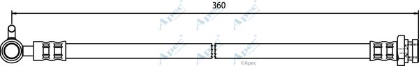 APEC BRAKING Тормозной шланг HOS3781